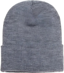 Yupoong 1501KC Classics Cuffed Knit Beanie Heather Gray / One Size Fits Most