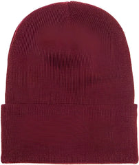 Yupoong 1501KC Classics Cuffed Knit Beanie Maroon Maroon / One Size Fits Most