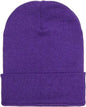 Yupoong 1501KC Classics Cuffed Knit Beanie Purple Purple / One Size Fits Most