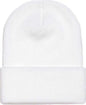 Yupoong 1501KC Classics Cuffed Knit Beanie White White / One Size Fits Most