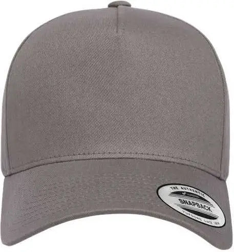Yupoong 5079 Retro Cotton Blend Trucker Snapback Cap - Gray - Gray / One Size Fits Most