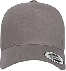Yupoong 5079 Retro Cotton Blend Trucker Snapback Cap - Gray - Gray / One Size Fits Most