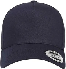 Yupoong 5079 Retro Cotton Blend Trucker Snapback Cap - Navy - Navy / One Size Fits Most