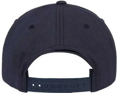 Yupoong 5079 Retro Cotton Blend Trucker Snapback Cap - Navy - Navy / One Size Fits Most