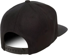 Yupoong 5089M Classics Premium 5-Panel Snapback Cap - Black - Black / 6 5/8’’ - 7 5/8’’