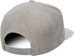 Yupoong 5089M Classics Premium 5-Panel Snapback Cap - Heather - Gray / 6 5/8’’ - 7 5/8’’