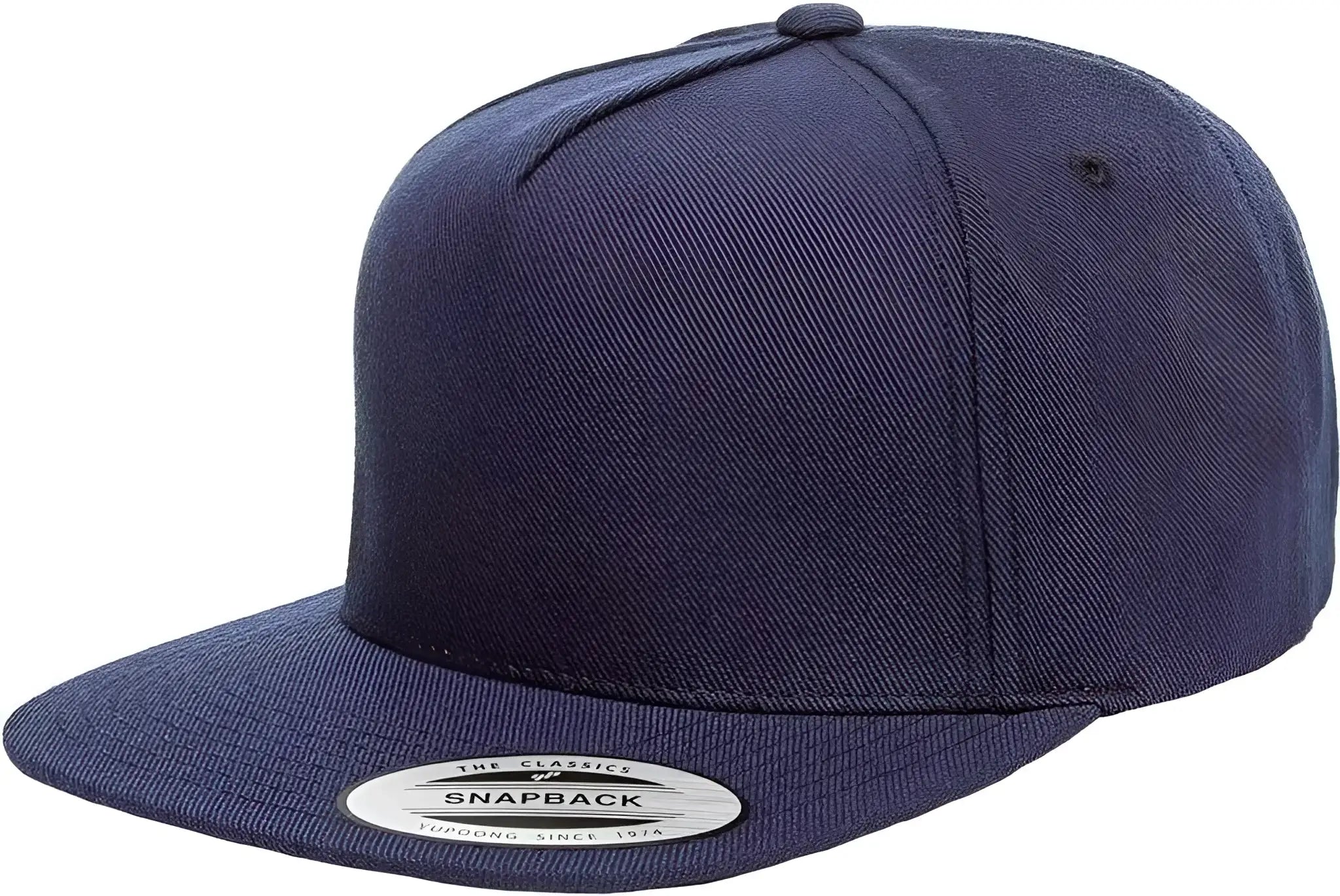 Yupoong 5089M Classics Premium 5-Panel Snapback Cap - Navy - Navy / 6 5/8’’ - 7 5/8’’