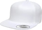 Yupoong 5089M Classics Premium 5-Panel Snapback Cap - White - White / 6 5/8’’ - 7 5/8’’