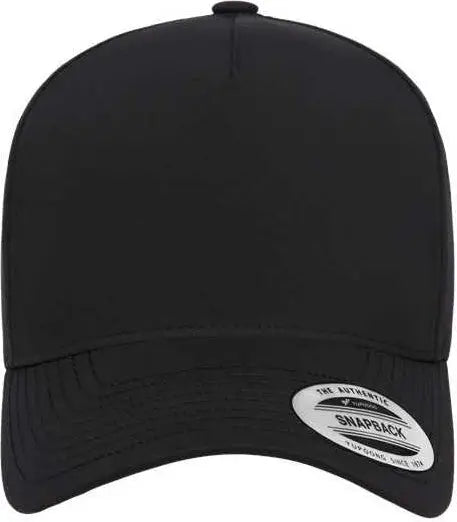 Yupoong 5389AP 5-Panel Snapback with Perforated Cap - Black - Black / One Size Fits Most