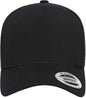 Yupoong 5389AP 5-Panel Snapback with Perforated Cap - Black - Black / One Size Fits Most