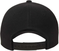Yupoong 5789M Classics 5 Panel Premium Curved Visor Snapback Cap Black Black / 6 5/8’’ 7 5/8’’