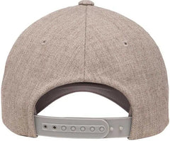 Yupoong 5789M Classics 5 Panel Premium Curved Visor Snapback Cap Heather Gray / 6 5/8’’ 7 5/8’’
