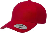 Yupoong 5789M Classics 5 Panel Premium Curved Visor Snapback Cap Red Red / 6 5/8’’ 7 5/8’’