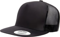 Yupoong 6006 Classics Classic Trucker Cap - Black - Black / 6 5/8’’ - 7 5/8’’