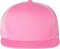 Yupoong 6006 Five Panel Classic Trucker Cap Pink Pink / One Size Fits Most