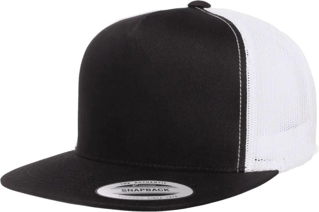 Yupoong 6006T Classics Classic Trucker Cap 2 Tone Black White Black White / 6 5/8’’ 7 5/8’’
