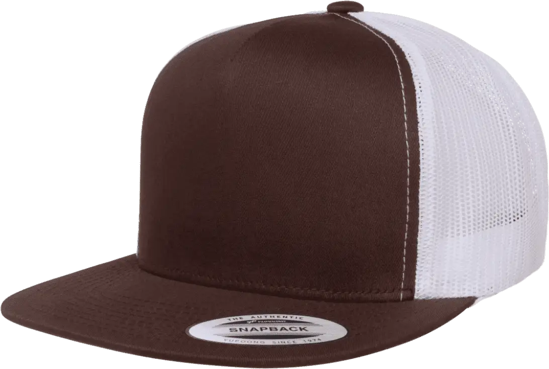 Yupoong 6006T Classics Classic Trucker Cap 2 Tone Brown White Brown White / 6 5/8’’ 7 5/8’’