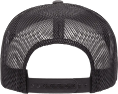 Yupoong 6006T Classics Classic Trucker Cap 2 Tone Charcoal Black Dark Gray Black / 6 5/8’’ 7 5/8’’