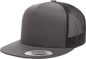Yupoong 6006T Classics Classic Trucker Cap 2 Tone Charcoal Black Dark Gray Black / 6 5/8’’ 7 5/8’’