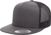 Yupoong 6006T Classics Classic Trucker Cap 2 Tone Charcoal Black Dark Gray Black / 6 5/8’’ 7 5/8’’