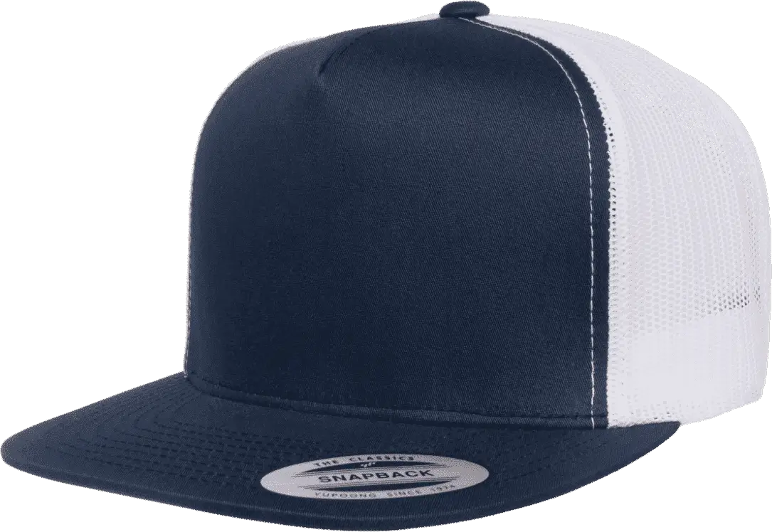 Yupoong 6006T Classics Classic Trucker Cap 2 Tone Navy White Navy White / 6 5/8’’ 7 5/8’’