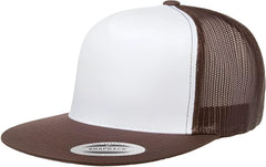Yupoong 6006W Classics Trucker Cap White Front Brown White Brown White / 6 5/8’’ 7 5/8’’
