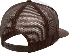 Yupoong 6006W Classics Trucker Cap White Front Brown White Brown White / 6 5/8’’ 7 5/8’’
