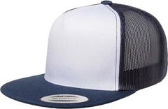 Yupoong 6006W Classics Trucker Cap White Front Navy White Navy White / 6 5/8’’ 7 5/8’’