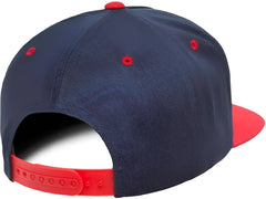 Yupoong 6007T Classics 5 Panel Cotton Twill Snapback Cap 2 Tone Navy Red Navy Red / 6 5/8’’ 7 5/8’’