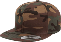 Yupoong 6089CM Classics Premium Snapback Cap Green Camo Multi Colored / 6 7/8’’ 7 1/2’’