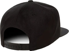 Yupoong 6089M Classics Premium Snapback Cap - Black - Black / 6 5/8’’ - 7 5/8’’