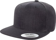 Yupoong 6089M Classics Premium Snapback Cap Dark Heather Dark Gray / 6 5/8’’ 7 5/8’’