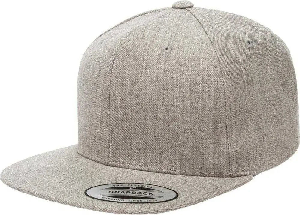 Yupoong 6089M Classics Premium Snapback Cap Heather Gray / 6 5/8’’ 7 5/8’’