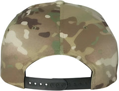 Yupoong 6089M Flat Bill Snapback Cap - Multicam Green - Multicam / 6 5/8’’ - 7 3/8’’