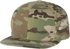Yupoong 6089M Flat Bill Snapback Cap - Multicam Green - Multicam / 6 5/8’’ - 7 3/8’’
