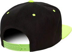Yupoong 6089MT Classics Premium Snapback Cap 2 Tone Black Neon Green Black Green / 6 5/8’’ 7 5/8’’