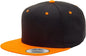 Yupoong 6089MT Classics Premium Snapback Cap 2 Tone Black Neon Orange Black Orange / 6 5/8’’ 7 5/8’’