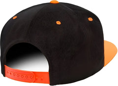 Yupoong 6089MT Classics Premium Snapback Cap 2 Tone Black Neon Orange Black Orange / 6 5/8’’ 7 5/8’’