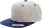 Yupoong 6089MT Classics Premium Snapback Cap 2 Tone Heather Navy Gray Navy / 6 5/8’’ 7 5/8’’