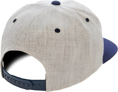 Yupoong 6089MT Classics Premium Snapback Cap 2 Tone Heather Navy Gray Navy / 6 5/8’’ 7 5/8’’