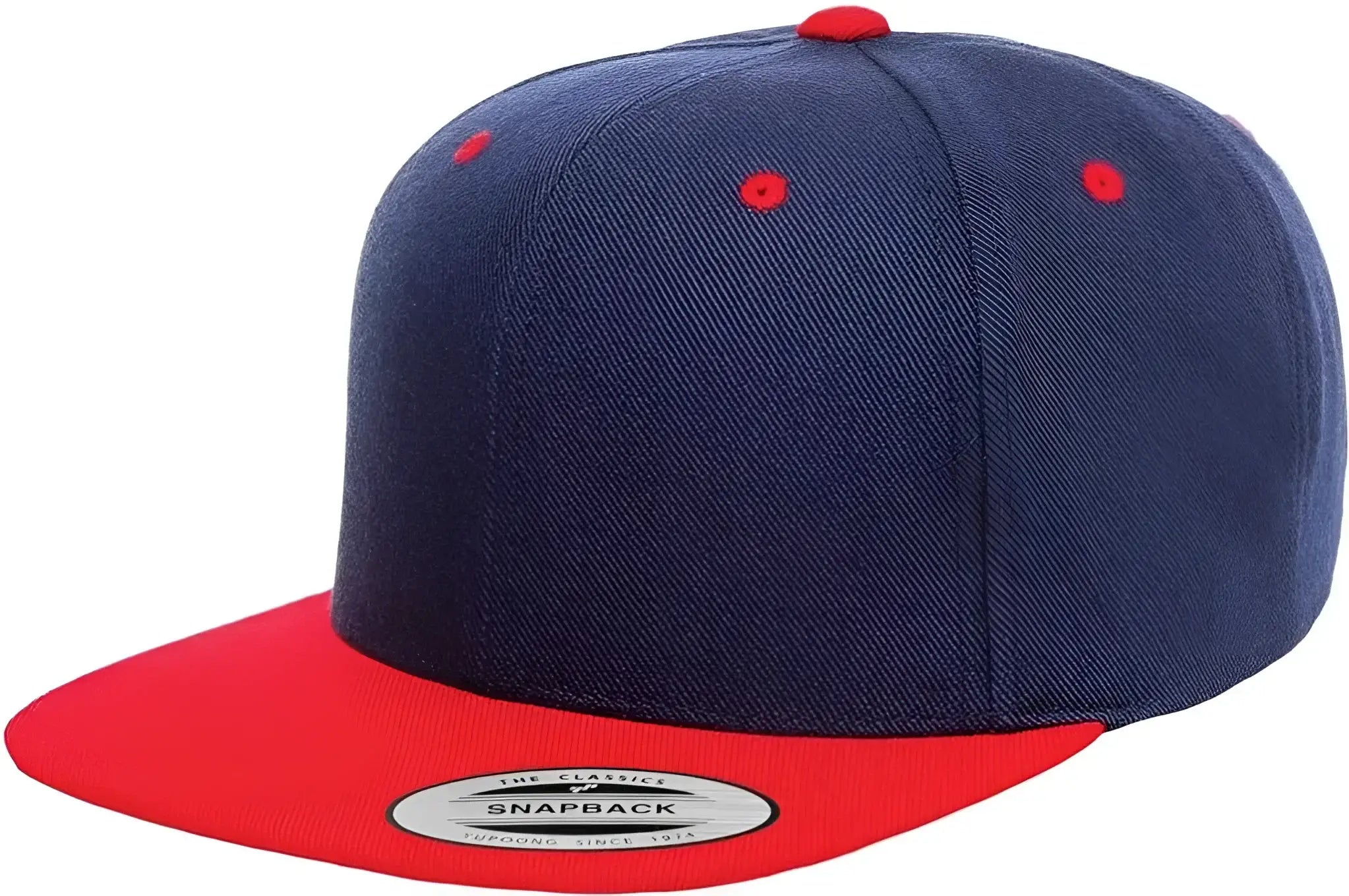 Yupoong 6089MT Classics Premium Snapback Cap 2 Tone Navy Red Navy Red / 6 5/8’’ 7 5/8’’