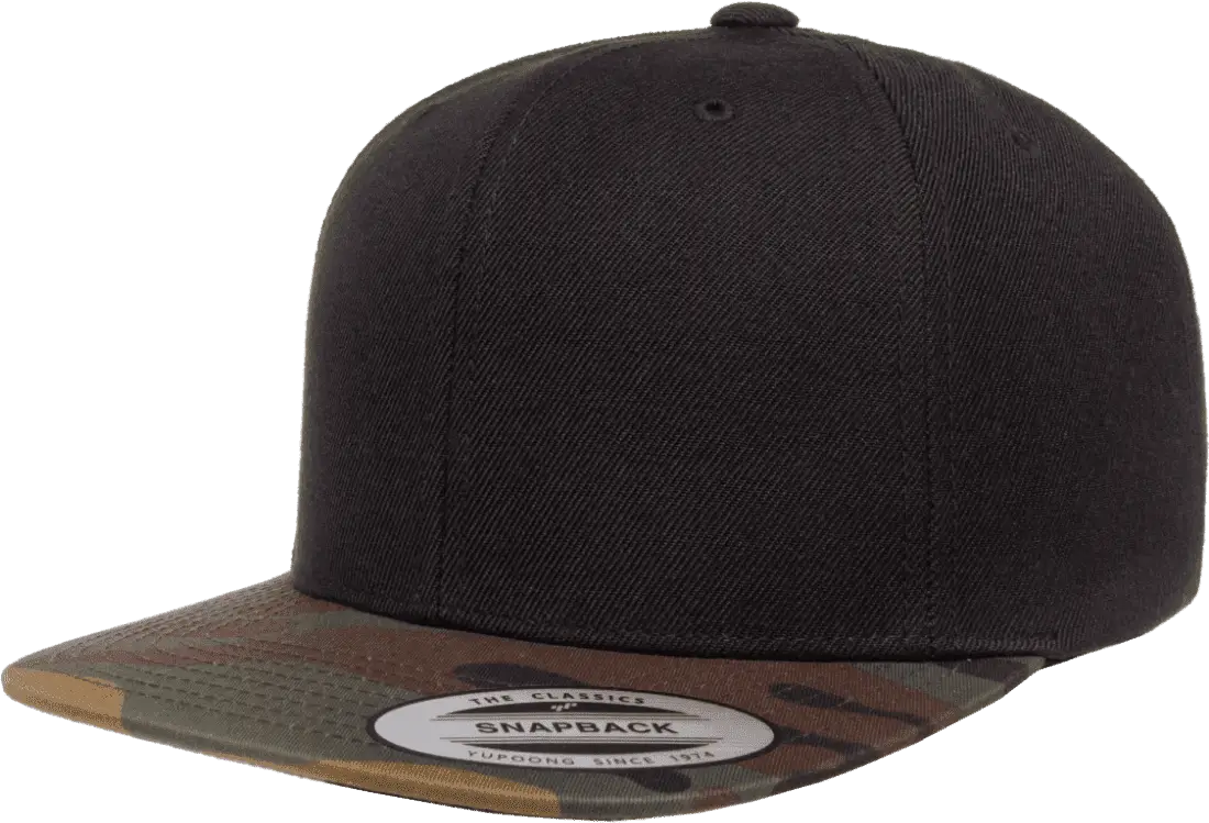 Yupoong 6089TC Classics Premium Snapback Cap Black Camo Multi Colored / 6 5/8’’ 7 5/8’’