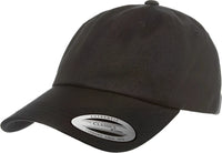 Yupoong 6245CM Classics Classic Dad Cap - Black - Black / 6 5/8’’ - 7 5/8’’