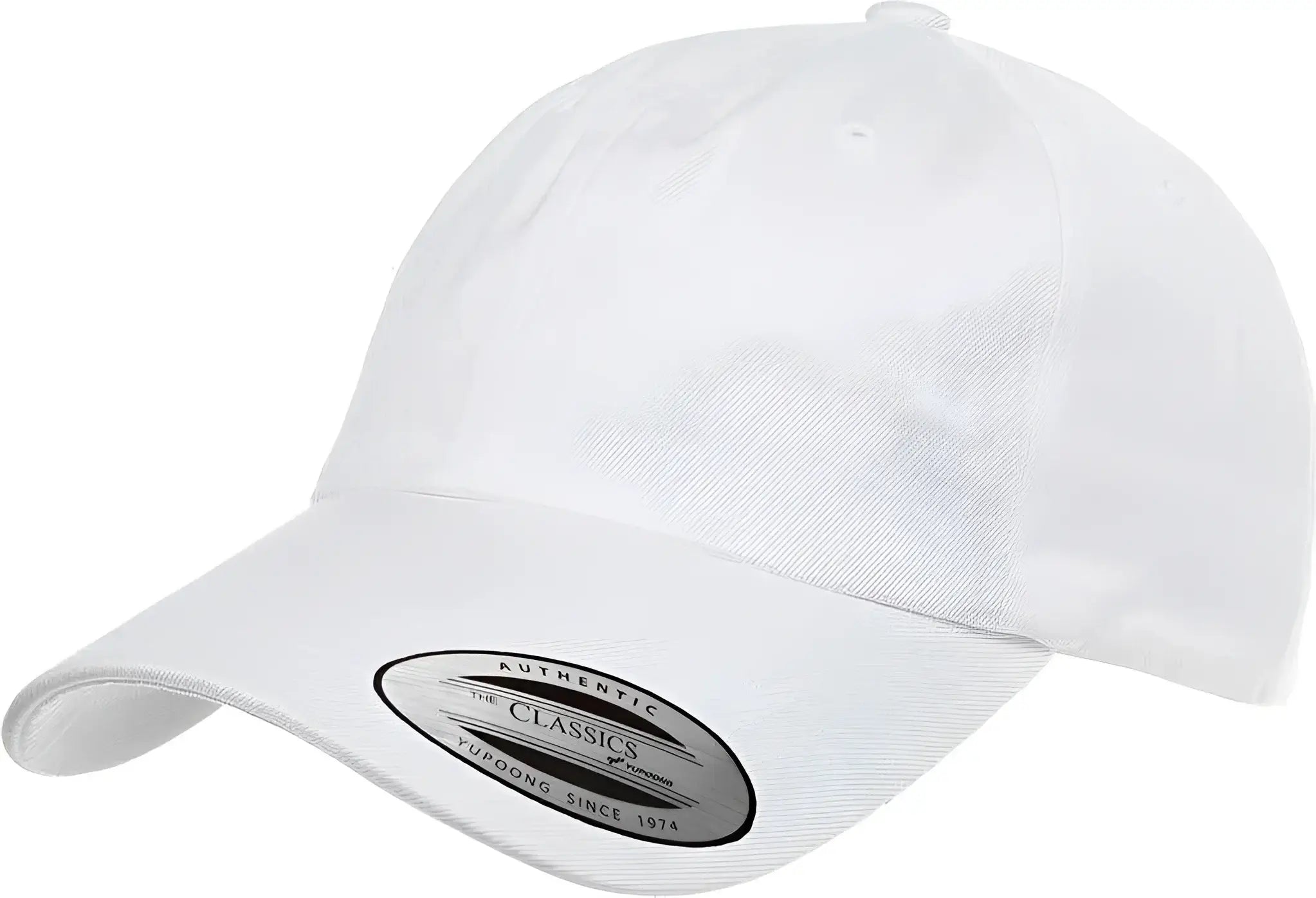 Yupoong 6245CM Classics Classic Dad Cap - White - White / 6 5/8’’ - 7 5/8’’