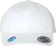 Yupoong 6245EC Eco-Washed Dad Cap - White - White / 6 5/8’’ - 7 3/8’’