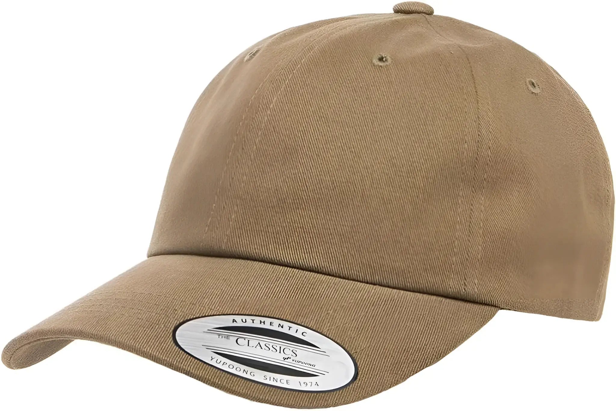 Yupoong 6245PT Classics Peached Cotton Twill Dad Cap - Light Loden - Olive / 6 5/8’’ - 7 5/8’’