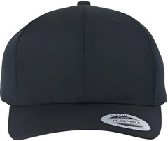 Yupoong 6389 CVC Snapback Cap - Black - Black / 6 5/8’’ - 7 3/8’’