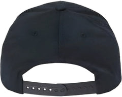 Yupoong 6389 CVC Snapback Cap - Black - Black / 6 5/8’’ - 7 3/8’’