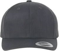 Yupoong 6389 CVC Snapback Cap Dark Heather Grey Dark Gray / 6 5/8’’ 7 3/8’’
