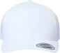 Yupoong 6389 CVC Snapback Cap White White / 6 5/8’’ 7 3/8’’